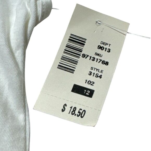 PS Aeropostale Girls 12 White Retro Camera  Glitter Fringed Tank - Picture 3 of 5